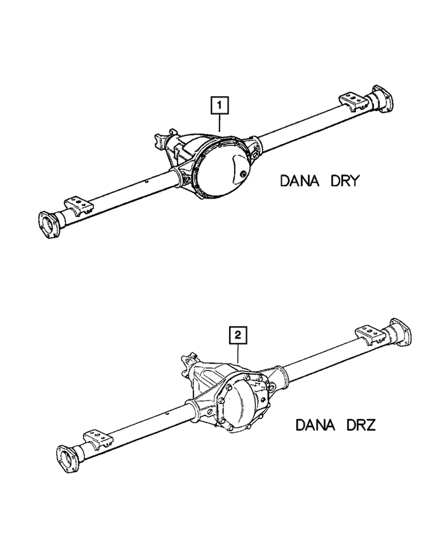 68036129AC - Rear Axle: Service Rear Axle for Mopar Image