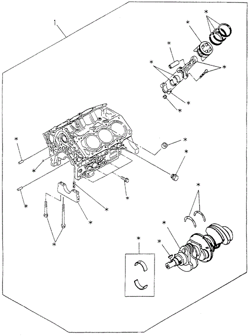 Engine Assy. for 1995 Honda Passport #0