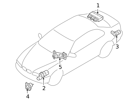Electrical Components for 2003 BMW 745i #1