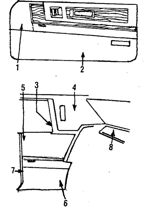 Interior Trim for 1984 Cadillac Eldorado #0