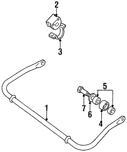 Stabilizer Bar & Components for 1998 Land Rover Discovery #0