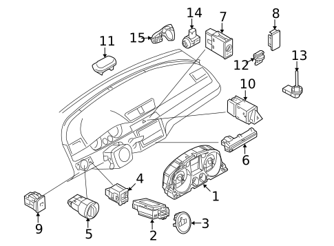 Headlamp Components for 2010 Volkswagen CC #3