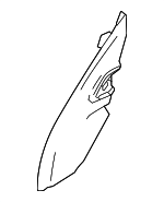 LR130715 - Body: Corner Trim for Land Rover: Defender 110, Defender 130, Defender 90 Image