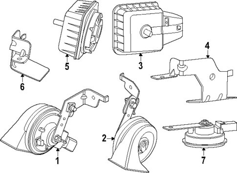 Horn for 2024 Porsche Macan #1