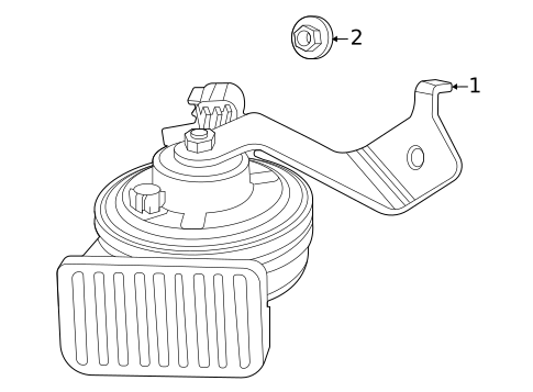 Horn for 2024 Chevrolet Trailblazer #0