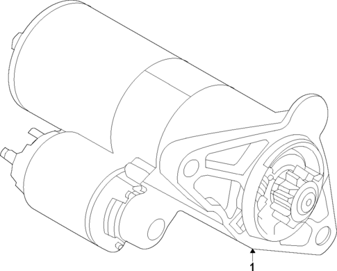 Starter for 2022 Land Rover Range Rover Evoque #1