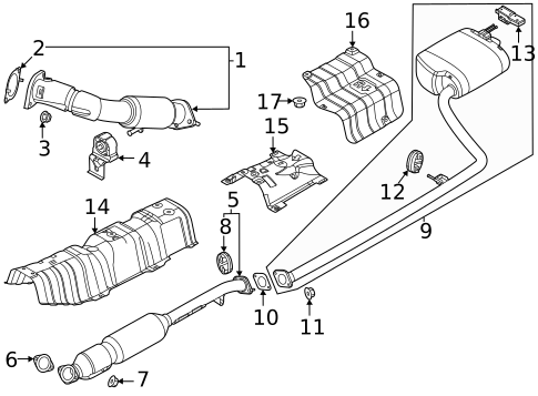 Exhaust Components for 2025 Hyundai Sonata #0