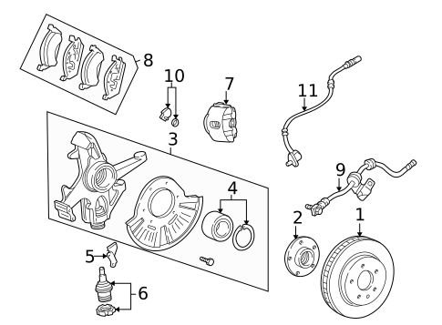 Front Brakes for 2002 Mercedes-Benz ML500 #0