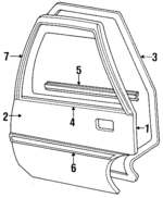 22590989 - Body: Door Shell for Chevrolet: Corsica Image