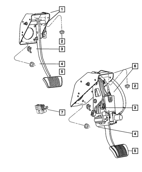 Brake Pedals for 2005 Jeep Grand Cherokee #0