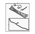 861502T000 - Body: Cowl Grille for Kia: Optima Image