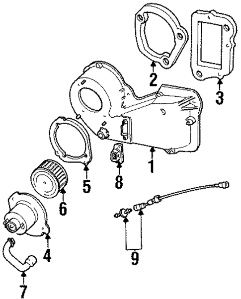 Blower Motor & Fan for 2000 Mercury Mountaineer #0