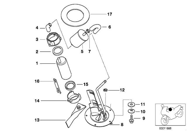 16112347604 - : Gasket - D=98 for BMW-Motorrad Image