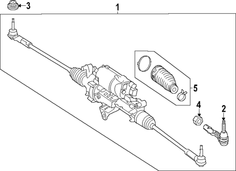 Steering Gear & Linkage for 2024 Mercedes-Benz EQS 580 SUV #1