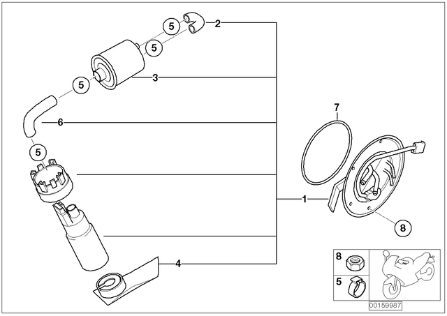 16142350641 - : Fuel Pump Assembly for BMW-Motorrad Image