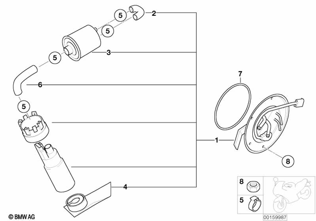16142350641 - : Fuel Pump Assembly for BMW-Motorrad Image
