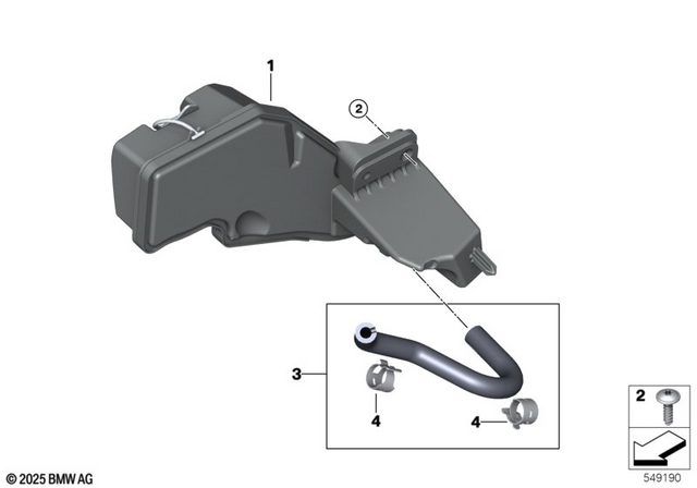 17117672755 - Cooling: Mounting Screw - 5.5X18 for BMW-Motorrad Image image