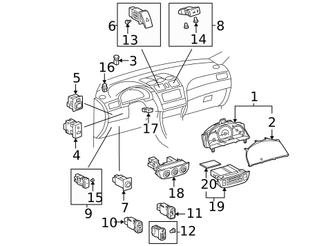 Instruments & Gauges for 2007 Toyota Solara #0