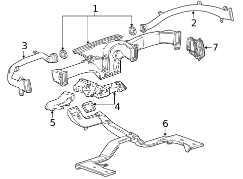 Ducts for 2019 Chevrolet Silverado 1500 LD #0
