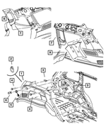 5HS361D1AI - Interior Trim: Quarter Trim Panel, Right for Mopar Image