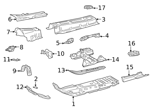 Floor & Rails for 2023 Lexus NX450h+ #0