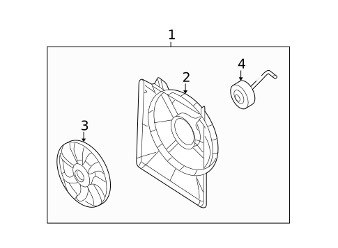 Condenser Fan for 2010 Kia Sedona #0
