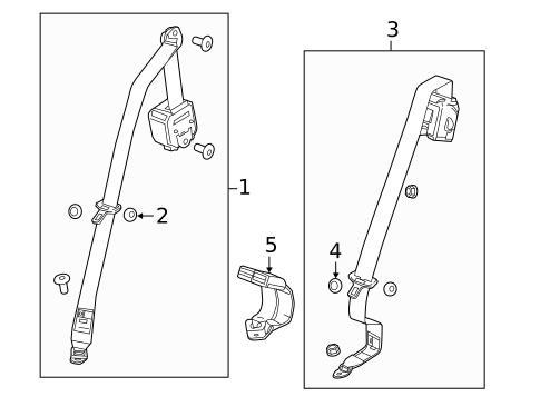 Rear Seat Belts for 2022 Buick Encore #0