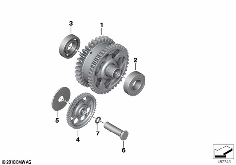 Starter Motor Release, Reduction Gear for 2019 BMW-Motorrad S 1000 RR #1