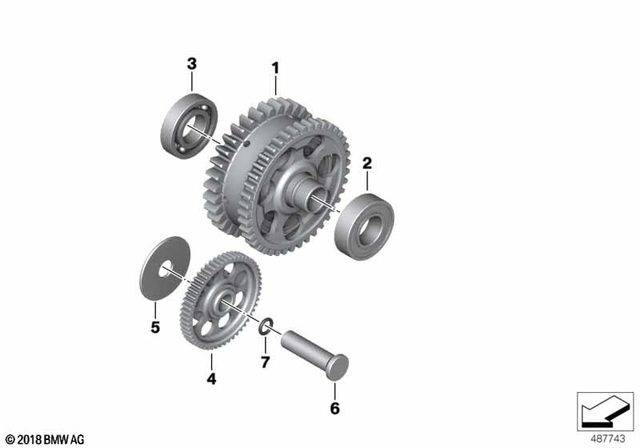 11268358827 - : Reduction Gear Starter Motor for BMW-Motorrad Image