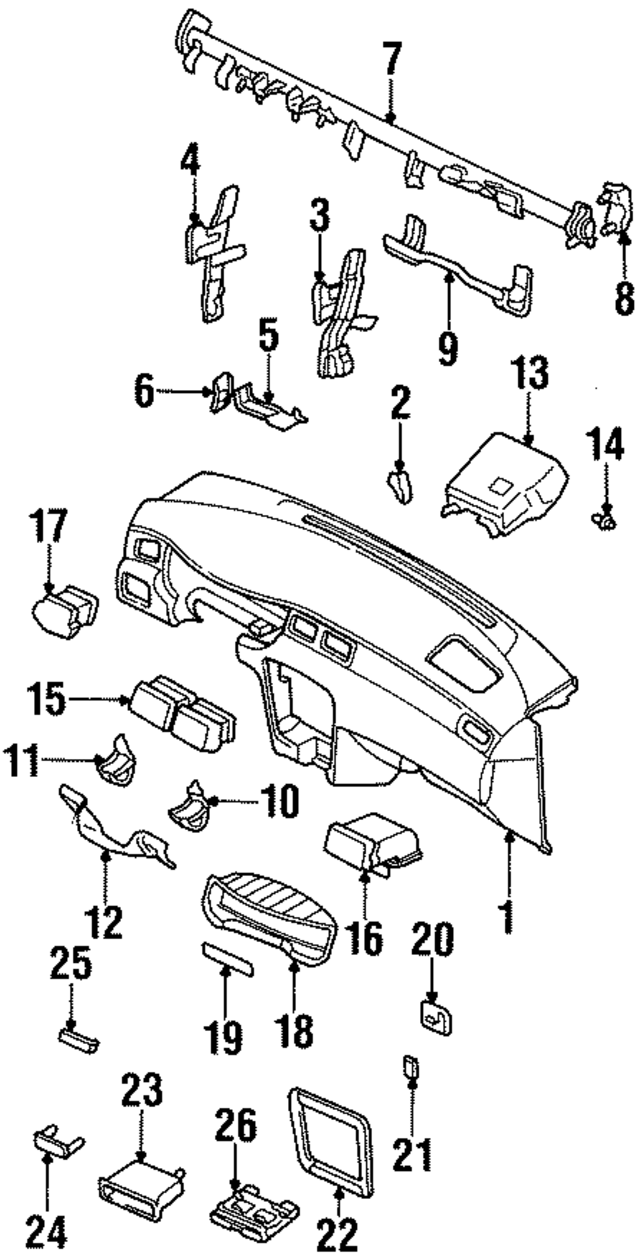 681381M200 - : Reinforce Bar Bracket for Nissan Image