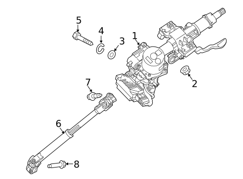Steering Column Assembly for 2019 Kia Sorento #0