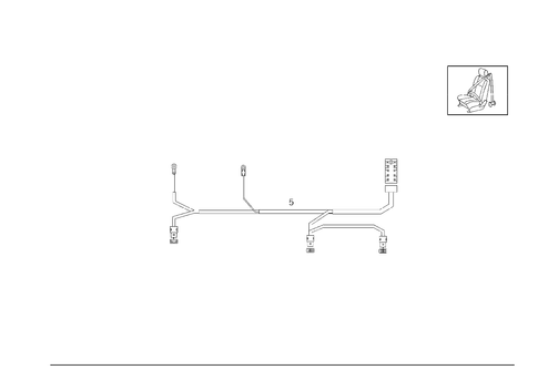Cable Harness Belt Warning for 1993 Mercedes-Benz 600SL #0