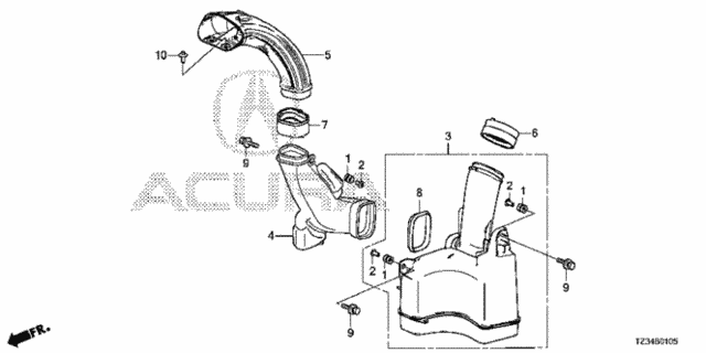Resonator Chamber (1) for 2019 Acura TLX #0