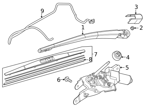 Wiper & Washer Components for 2020 Toyota Yaris #1
