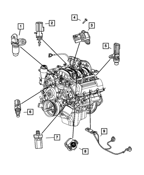 Sensors for 2009 Dodge Durango #1