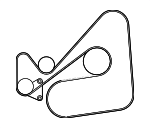 L3BR15909 - Cooling System: Serpentine Belt for Mazda: CX-7 Image