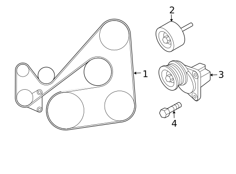 Belts & Pulleys for 2011 Mazda CX-7 #0