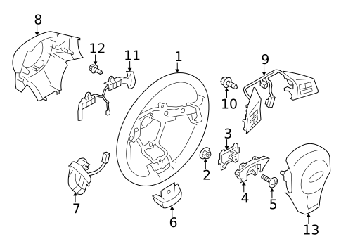 Steering Wheel & Trim for 2012 Subaru Legacy #0