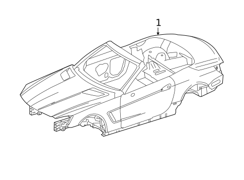 Body Shell for 2014 Mercedes-Benz SL 65 AMG&reg; #0