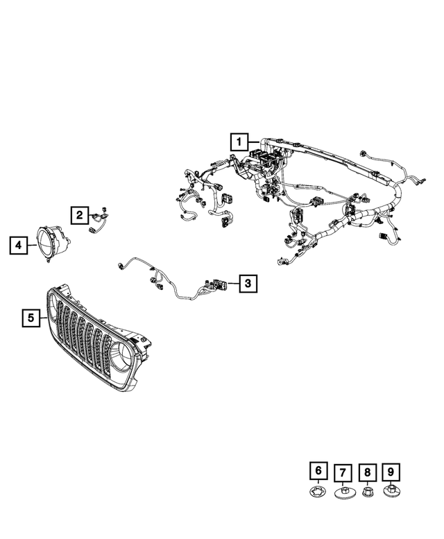 68396707AE - : Dash Wiring for Mopar Image