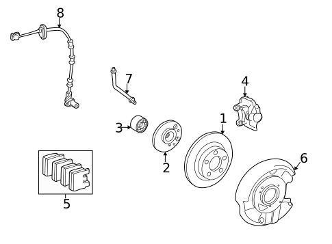Rear Brakes for 2006 Mercedes-Benz CLK350 #1
