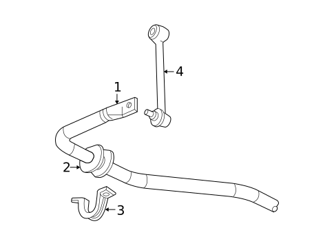 Stabilizer Bar & Components for 2013 Cadillac Escalade EXT #1