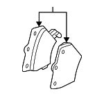 446620090 - Brakes: Brake Pads for Toyota: Celica, Corolla, Matrix Image