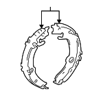 4654020080 - : Park Brake Shoes for Scion: tC | Toyota: Celica, Corolla, Matrix Image