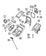 68102948AA - Interior Trim: Cup Holder Mat for Mopar Image
