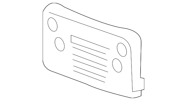 2008-2015 GM Front License Plate Bracket 96848586 GM | GMPartsDirect.com