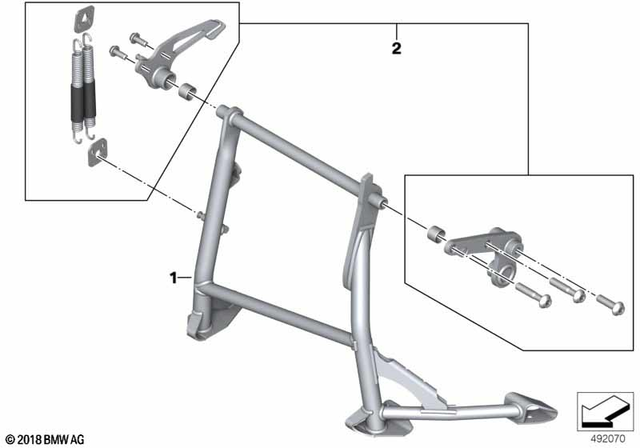 46525A78FE8 - : Center Stand              for BMW-Motorrad Image