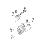 R6029722AA - Electrical: Engine Starter, Remanufactured for Jeep: Wrangler | Ram: 2500, 3500 Image