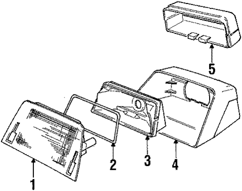 High Mount Lamps for 1991 Volvo 780 #0
