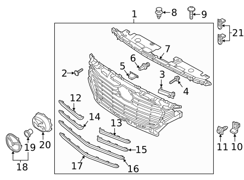 Grille & Components for 2019 Mazda CX-3 #0